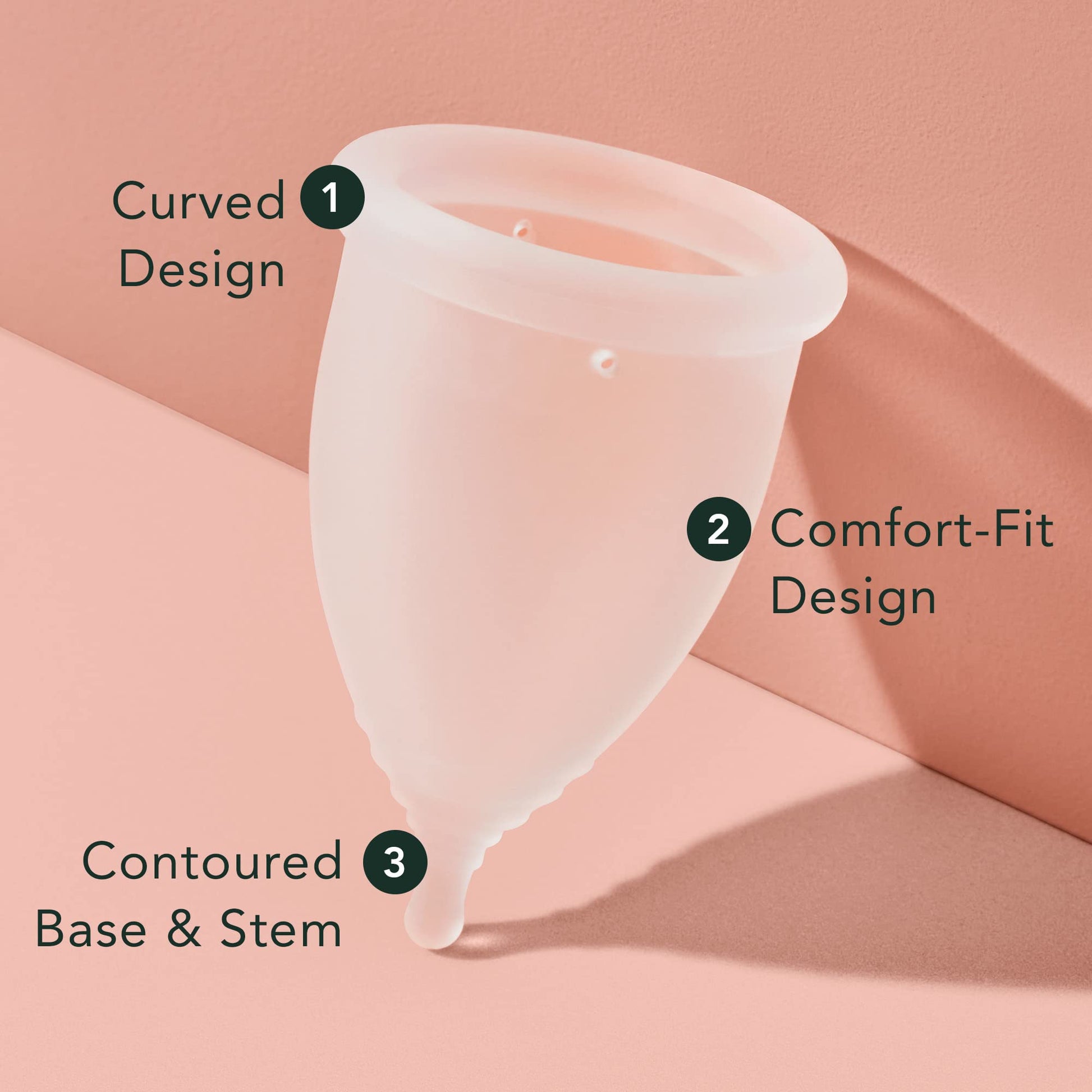 Rael Period Cup, Soft Reusable Menstrual Cups for Women - Medical-Grade Silicone, Period Cups Rael uk supplements