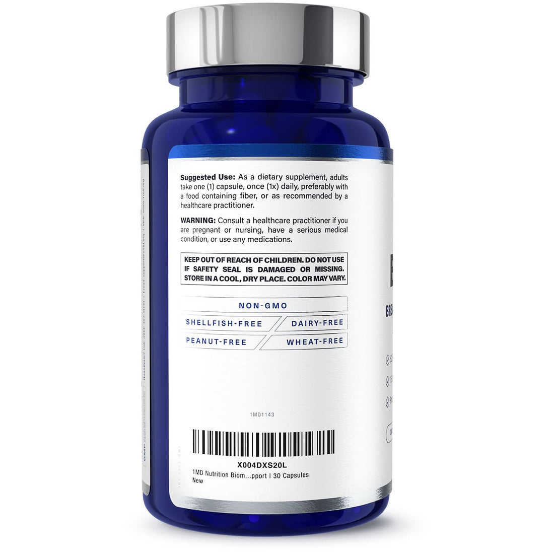 1MD Nutrition BiomeMD Probiotics | 62 Billion CFUs, 15 Comprehensive Strains - Pro & Prebiotics | Doctor-Formulated for Digestive Health & Immune Support | 30 Capsules 1MD Nutrition uk supplements