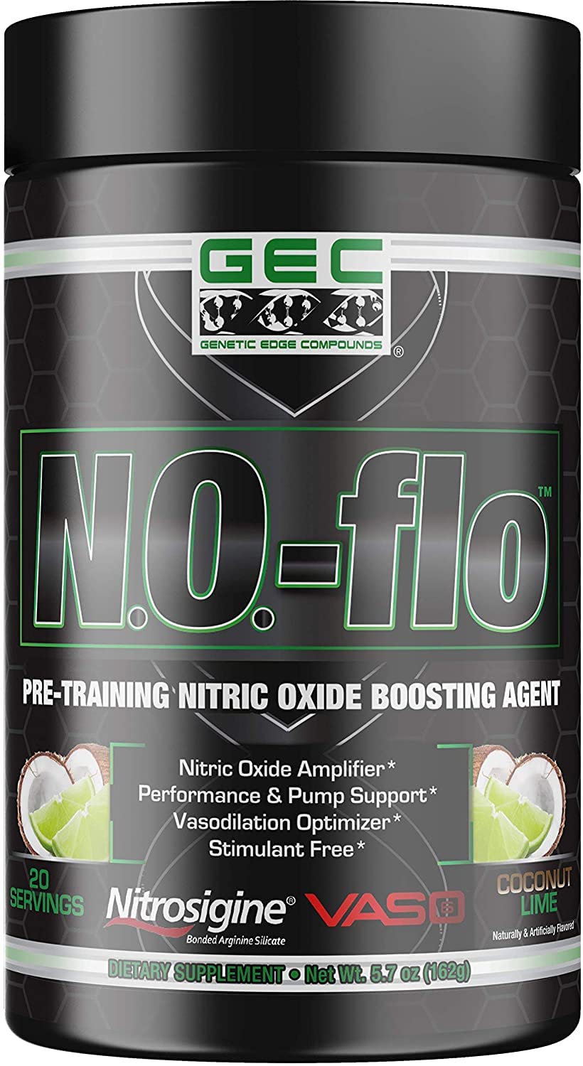 GEC N.O.- flo Nitric Oxide (Coconut Lime) GENETIC EDGE COMPOUNDS uk supplements