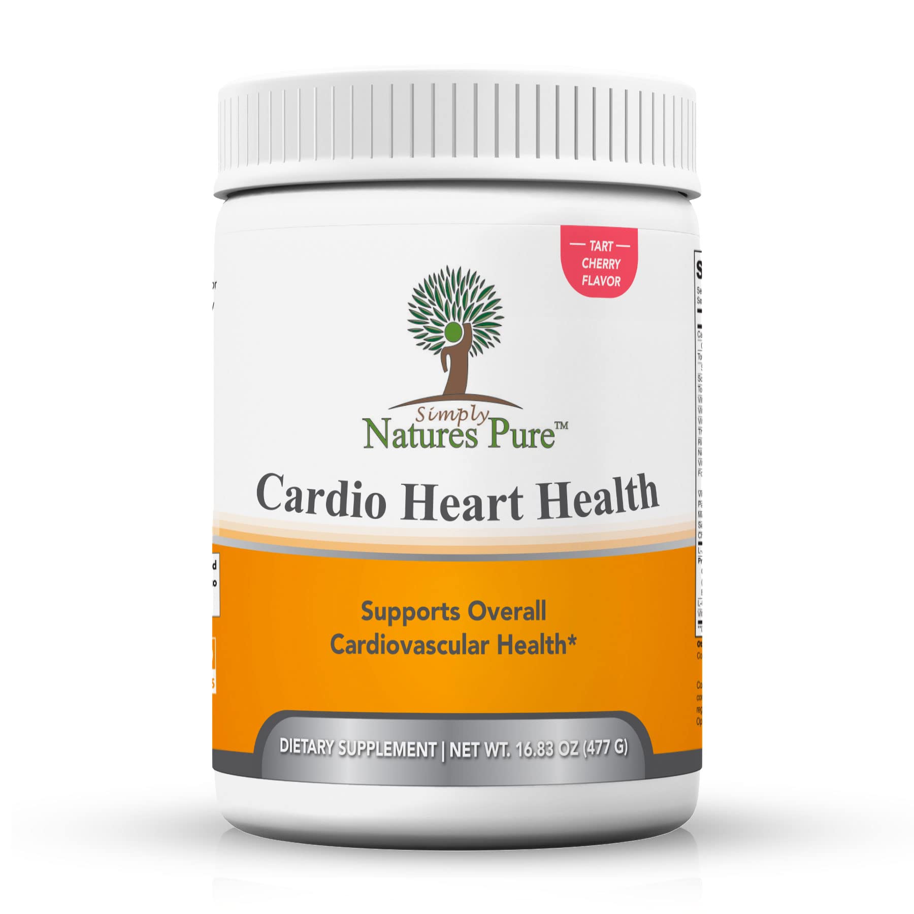 Simply Natures Pure - Cardio Heart Health Nitric Oxide Booster Support Supplement Powder with L-Arginine 5000 mg, L-Citrulline 1000 mg and Hawthorne Berry, 16.82 Ounces - Tart Cherry Flavor Simply Natures Pure uk supplements