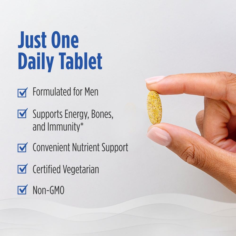Nordic Naturals Men’s Multivitamin One Daily - Bone, Energy, & Blood-Vessel Support - Immunity Supplement - 20 Essential Nutrients - 30 Tablets - 30 Servings Nordic Naturals uk supplements