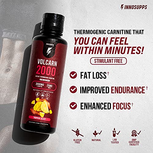 InnoSupps Volcarn 2000 - Advanced Fat Burning Liquid | L-Carnitine, GBEEC, Boost Energy InnoSupps uk supplements