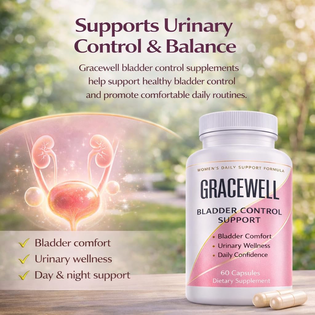 DXWXH Gracewell Bladder Wellness Supplement for Women & Men, Herbal Support with Asian Ginseng, Chinese Yam, Chinese Peony, Urinary Tract Health Formula, 60 Capsules (1) DXWXH uk supplements