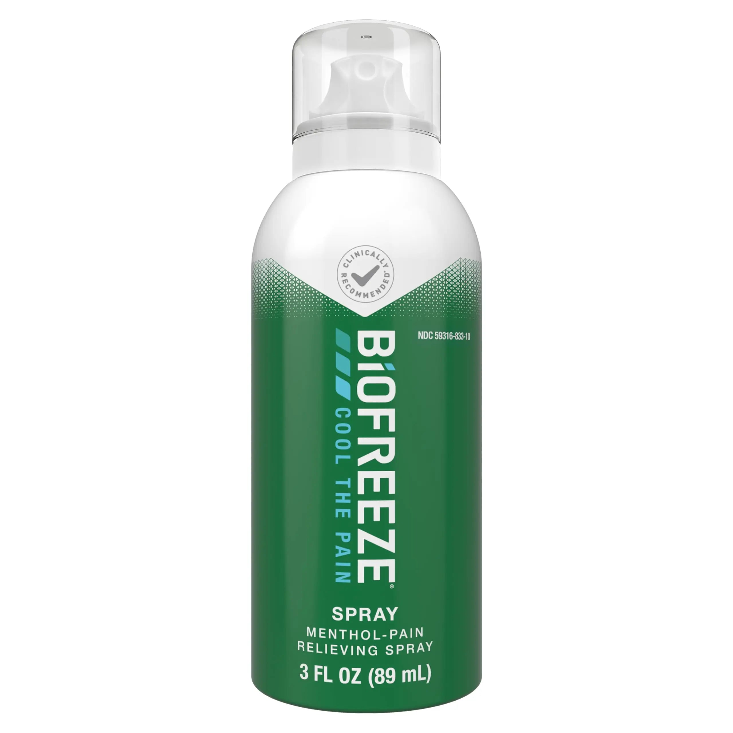 Biofreeze Menthol Pain Relieving Spray 3 FL OZ Colorless Aerosol Spray for Pain Relief Associated with Sore Muscles, Arthritis, Simple Backaches, and Joint Pain (Packaging May Vary) Biofreeze uk supplements