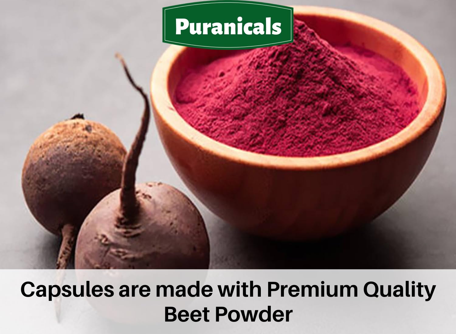 Puranicals Beet Premium 320 Capsules Nitric Oxide Booster | Herbal Supplement | 900 mg Puranicals uk supplements