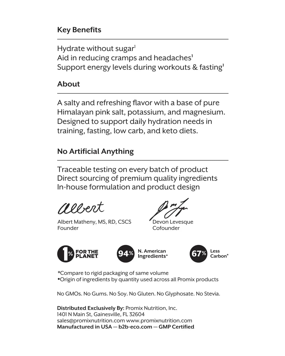 ProMix Nutrition Electrolytes Powder Hydration Packets - Himalayan Pink Salt, Magnesium, Potassium, Vitamin C - Salted Watermelon, ProMix Nutrition uk supplements