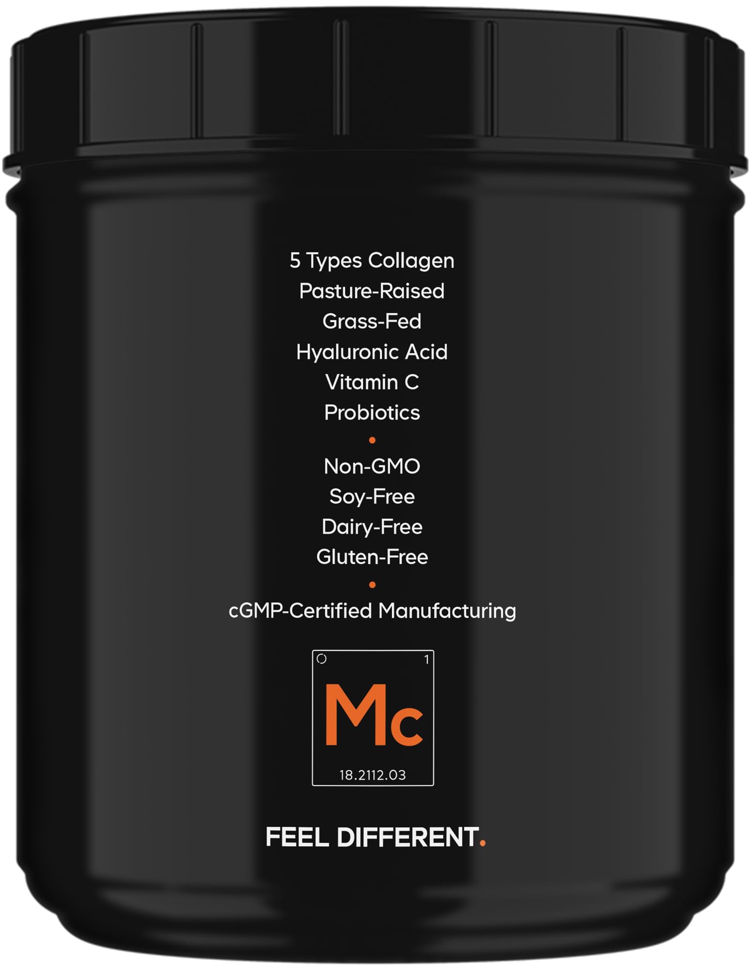 Codeage Multi Collagen Peptides + Probiotics Black Edition, Vitamin C, Hyaluronic Acid Powder Supplement, Grass-Fed, Pasture-Raised, Hydrolyzed, Zero Carbs, Type I, II, III, V & X, Unflavored, 21oz Codeage uk supplements