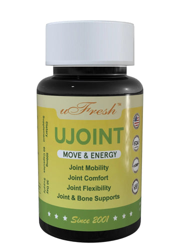 UJoint Move & Energy Joint Flexibility and Mobility Dietary Supplements, 30 Day Supply, 60 Capsules (1) uFresh uk supplements