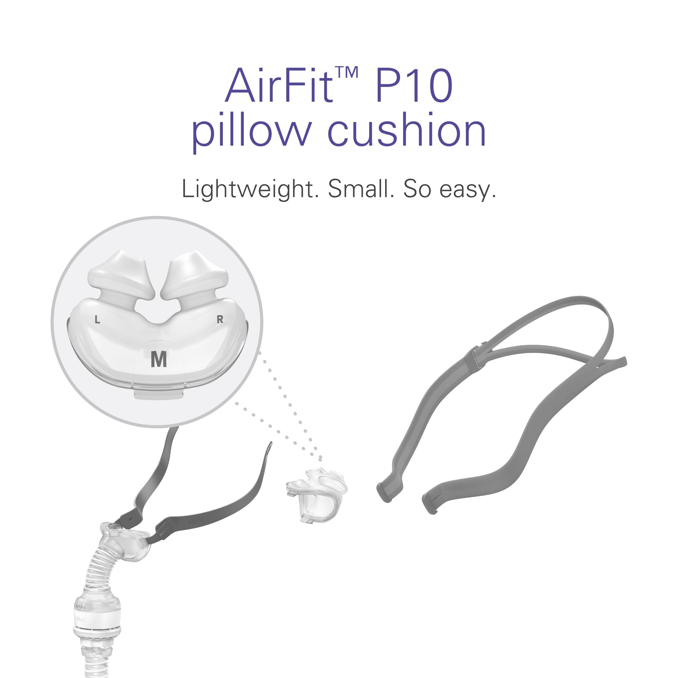 ResMed AirFit P10 Nasal Pillow Replacement Cushion - Medium ResMed uk supplements