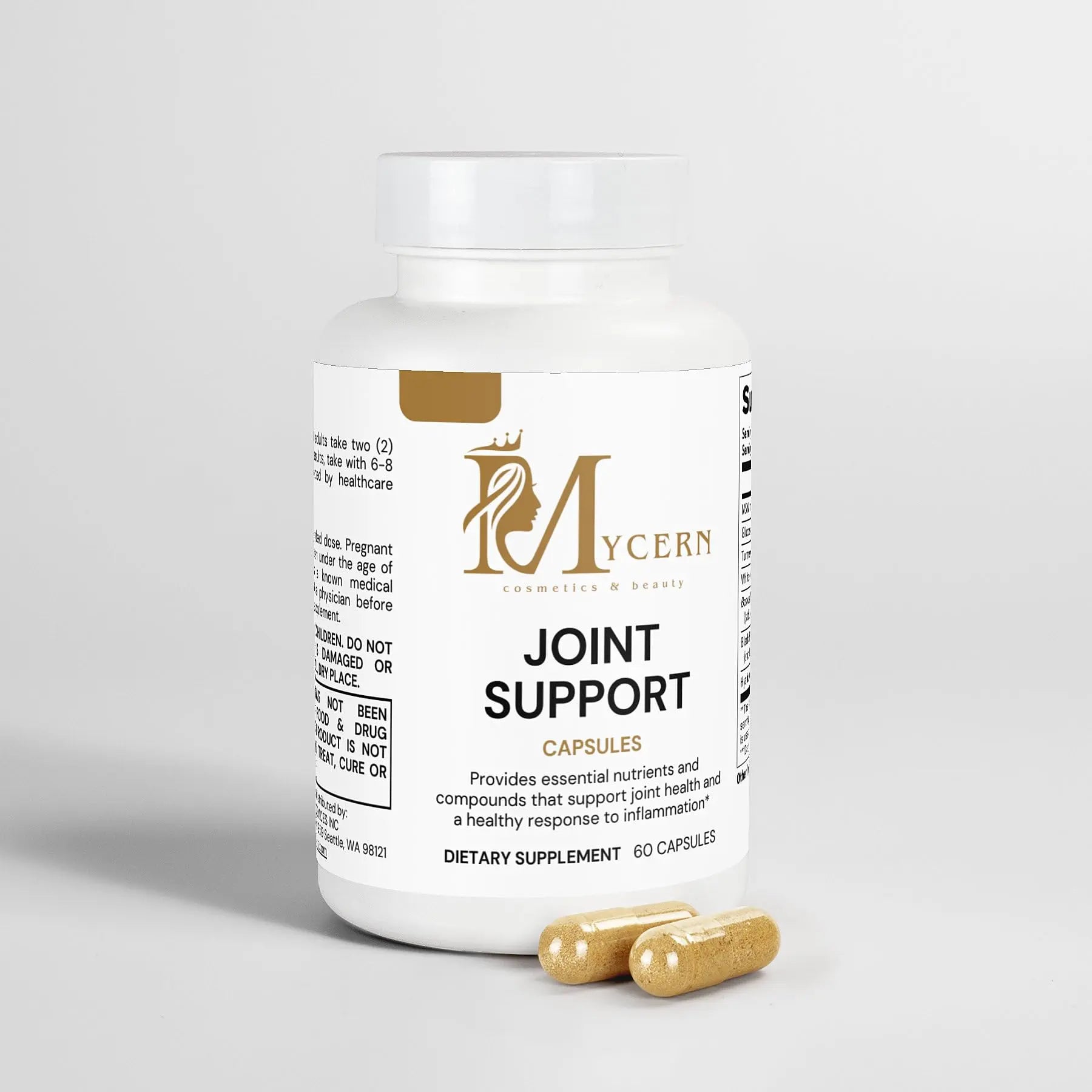 Joint Support Supplement – 60 Caps – MSM, Glucosamine HCl, Turmeric Supplement, Boswellia, Hyaluronic Acid Capsules & Black Pepper, Flexibility, Mobility & Comfort Joint Health – Made in USA Mycern uk supplements