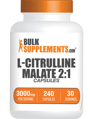 BULKSUPPLEMENTS.COM L-Citrulline Malate Capsules - Citrulline Malate 3000mg BULKSUPPLEMENTS.COM uk supplements
