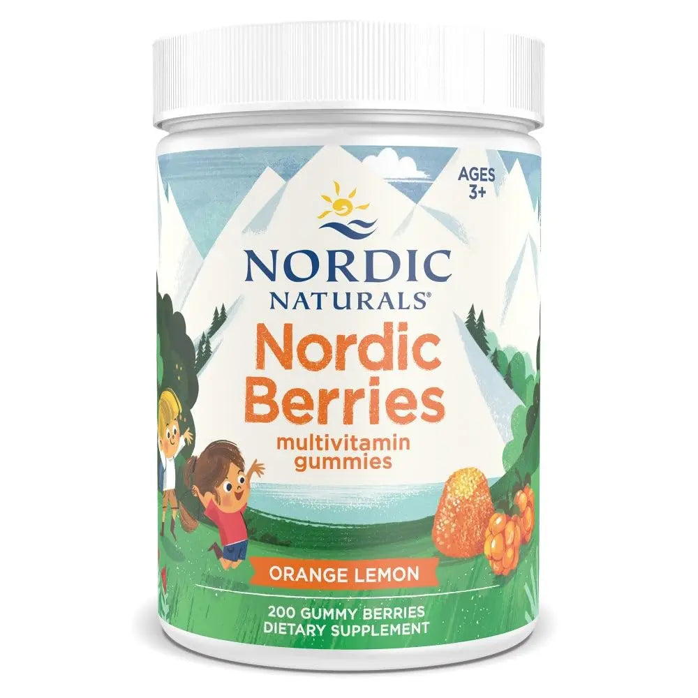 Nordic Naturals Nordic Berries, Citrus - 200 Gummy Berries - Great-Tasting Multivitamin for Ages 2+ - Growth, Development Nordic Naturals uk supplements
