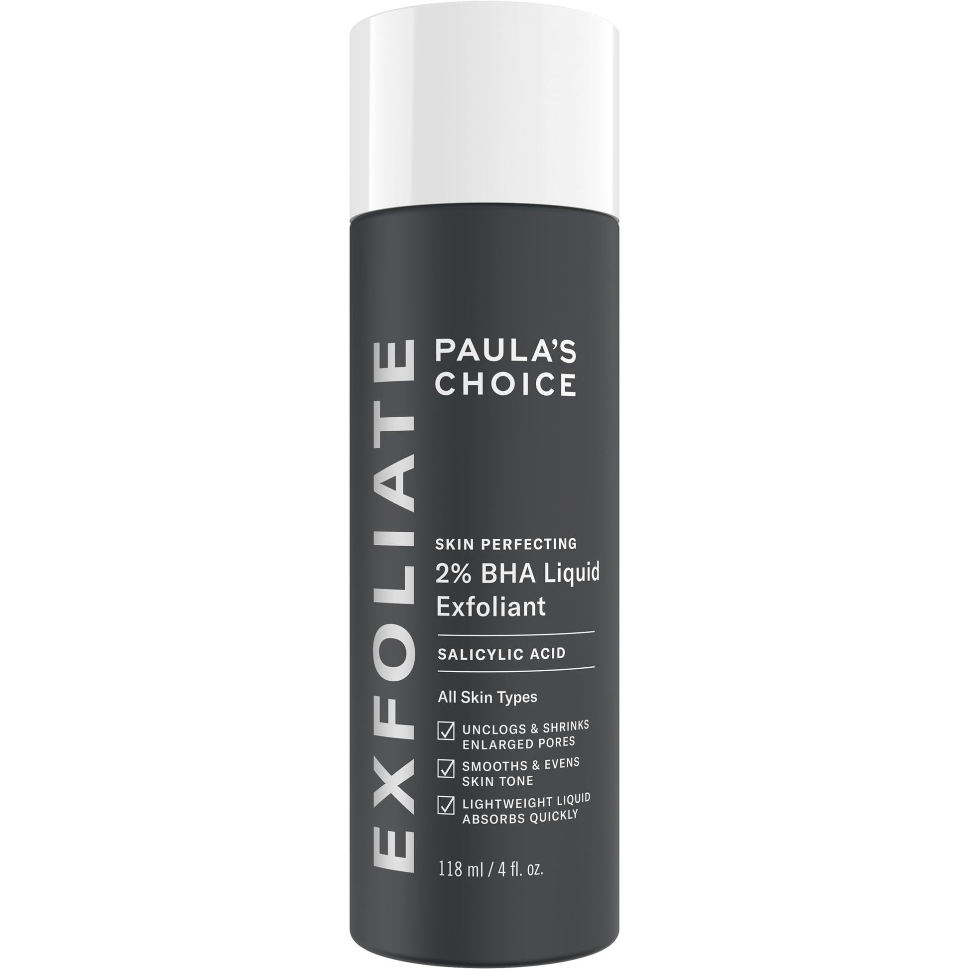 Paulas Choice--SKIN PERFECTING 2% BHA Liquid Salicylic Acid Exfoliant--Facial Exfoliant for Blackheads, Enlarged Pores, Wrinkles & Fine Lines, 4 oz Bottle Paula's Choice uk supplements