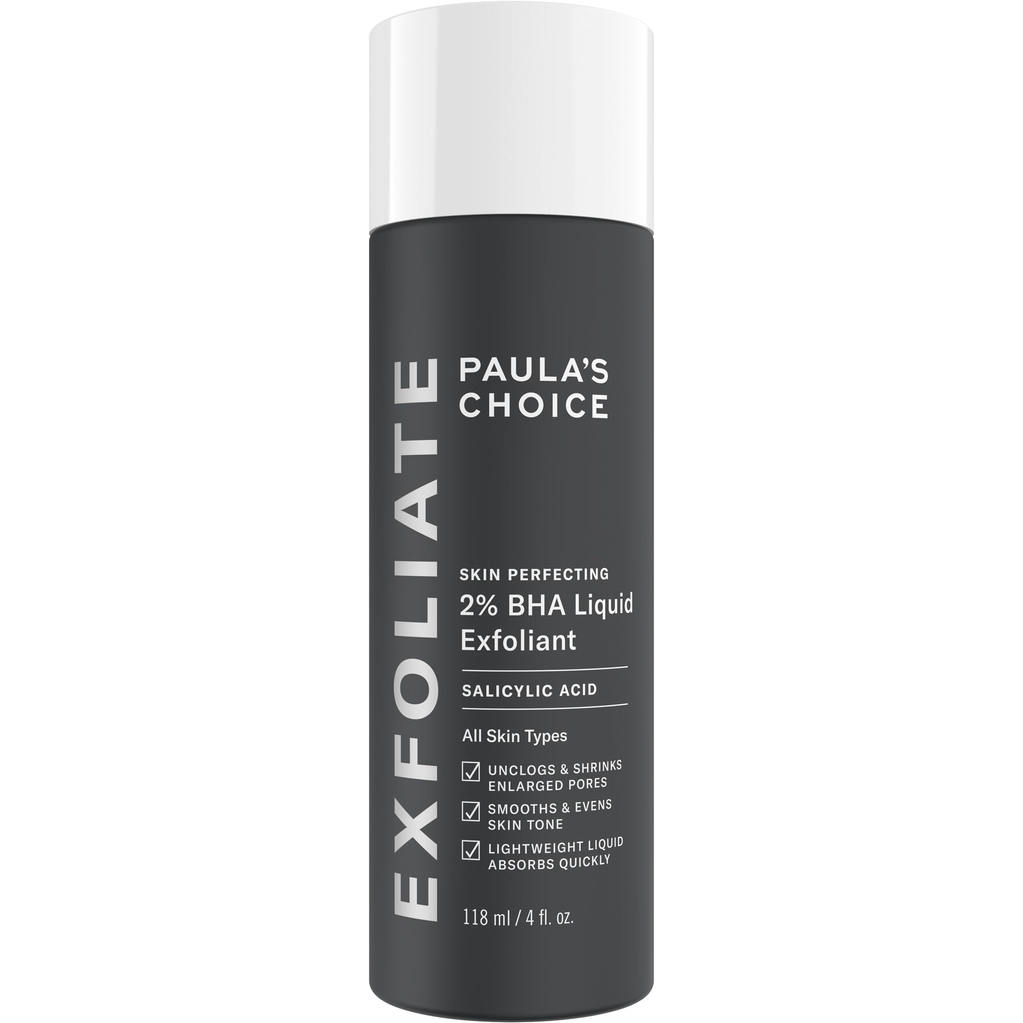 Paulas Choice--SKIN PERFECTING 2% BHA Liquid Salicylic Acid Exfoliant--Facial Exfoliant for Blackheads, Enlarged Pores, Wrinkles & Fine Lines, 4 oz Bottle Paula's Choice uk supplements