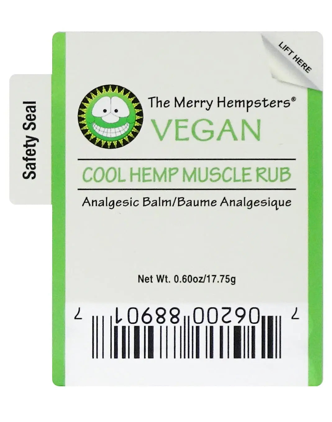 Merry Hempsters Vegan Cool Hemp Muscle Rub Single (2-Pack) The Merry Hempsters uk supplements