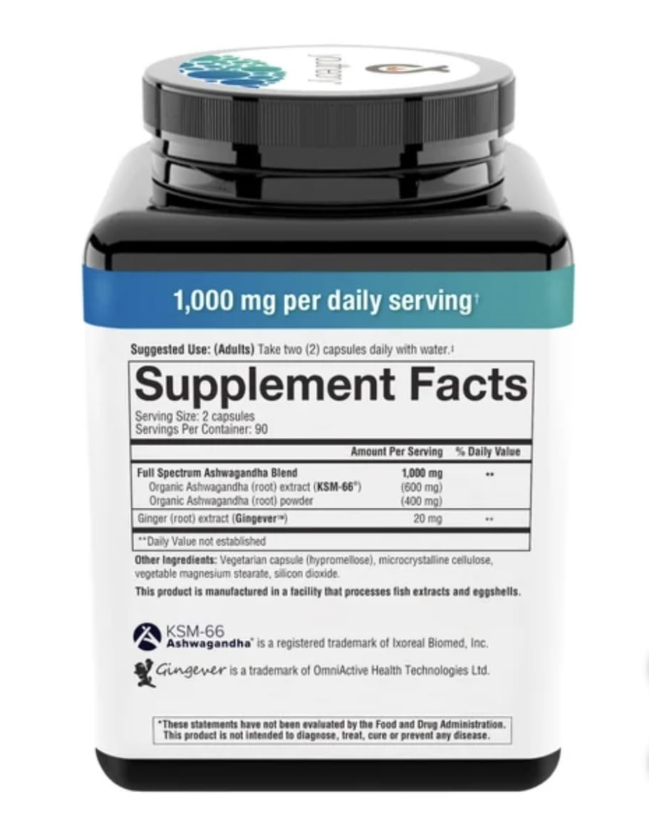 Youtheory Ashwagandha 1000mg with KSM-66 - Helps Support a Healthy Stress Response,180 Capsules (Pack of 1) Youtheory uk supplements