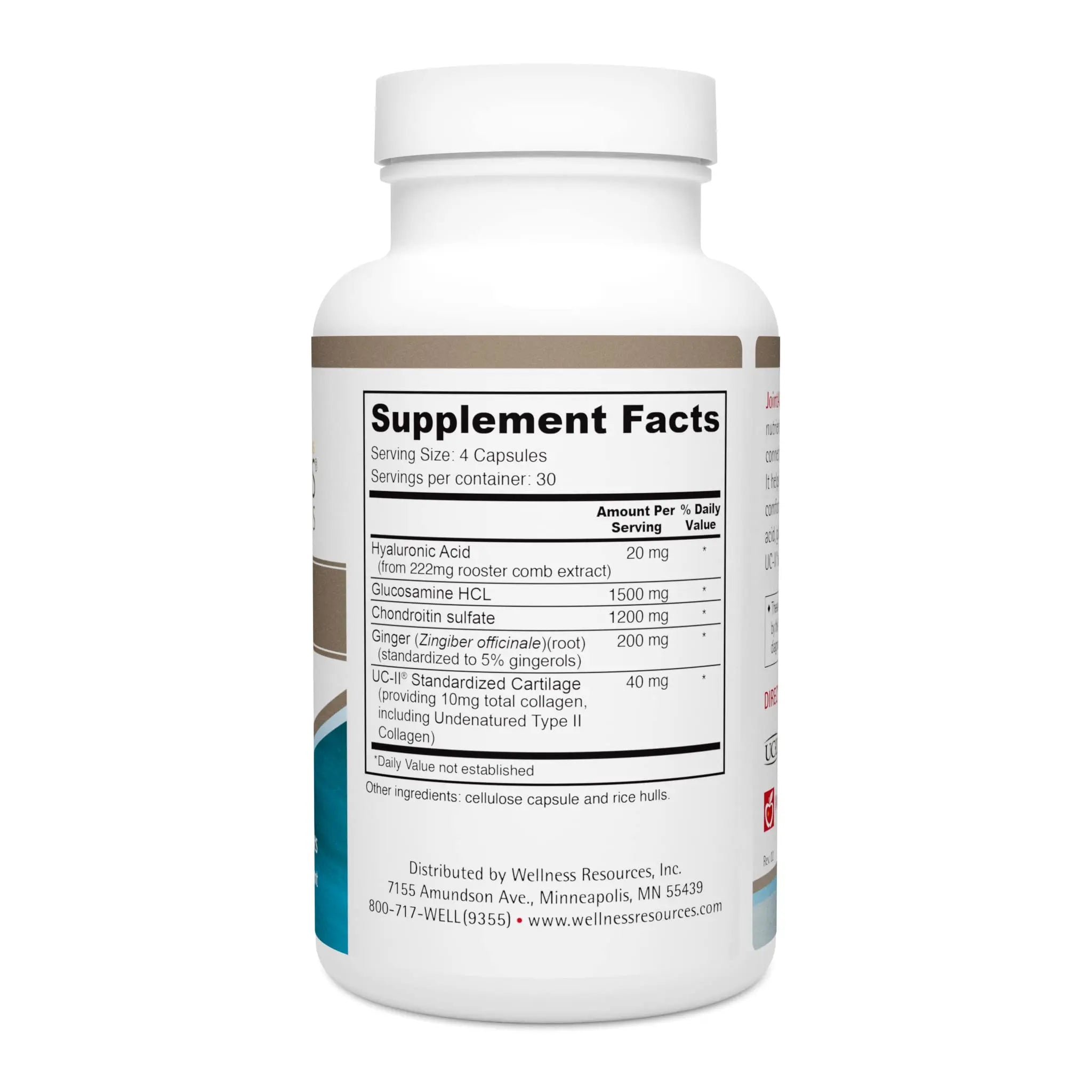 Wellness Resources JointAll - Joint Support Supplement with Natural Hyaluronic Acid, UC-II Collagen, Glucosamine, Chondroitin for Joint Strength and Comfort (120 Capsules) … Wellness Resources uk supplements
