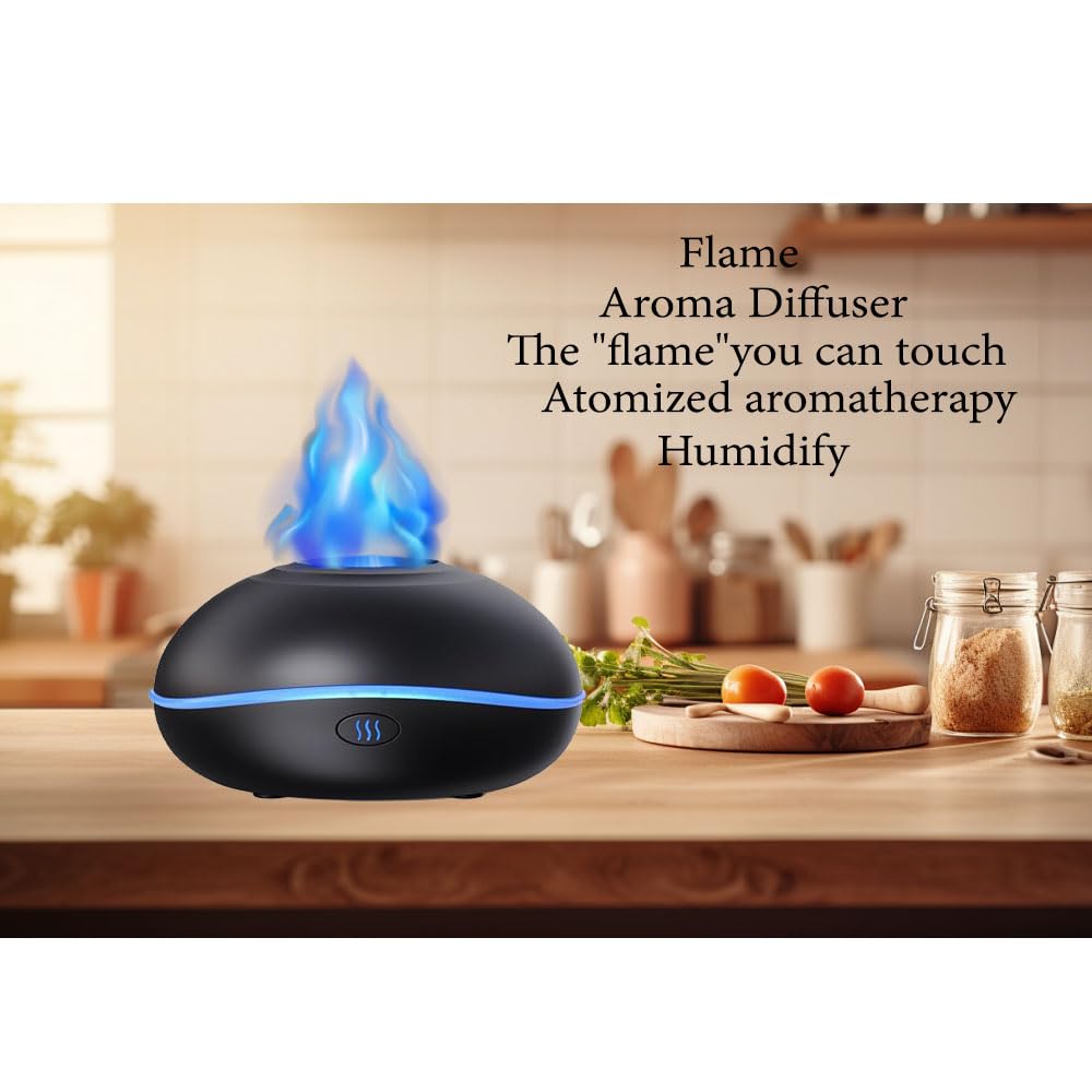 Lotnafee Colorful Flame Fire Diffuser Humidifier, Upgraded Scent Diffuser for Essential Oils Home,Office,Yoga Lotnafee uk supplements