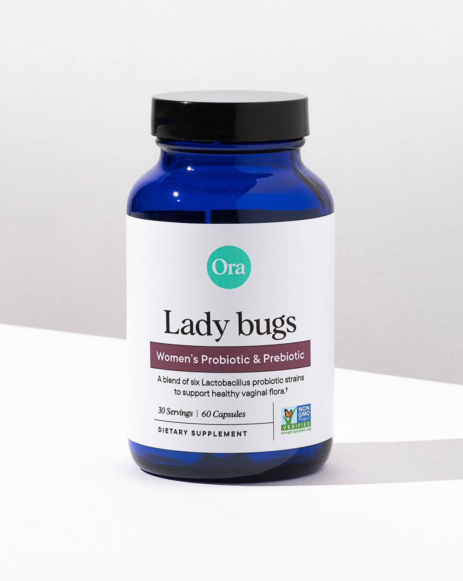 Ora Organic Prebiotics and Probiotics for Women - Lactobacillus for Vaginal and Urinary Tract Health, Contains 16 Billion CFU, 6 Strains - 1 Month Supply, 60 Vegan Probiotic Capsules Ora Organic uk supplements