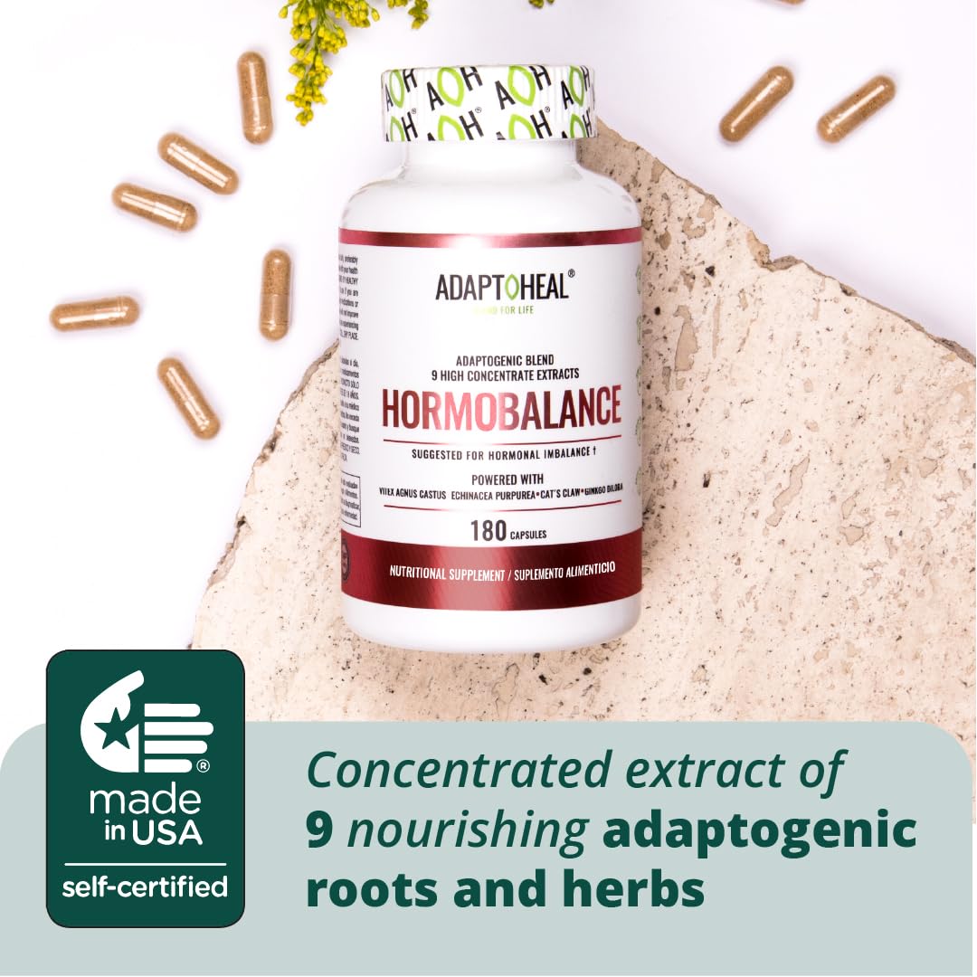 ADAPTOHEAL Hormobalance Adaptogens Supplement for Female Hormonal System Balance - Vitex ADAPTOHEAL uk supplements