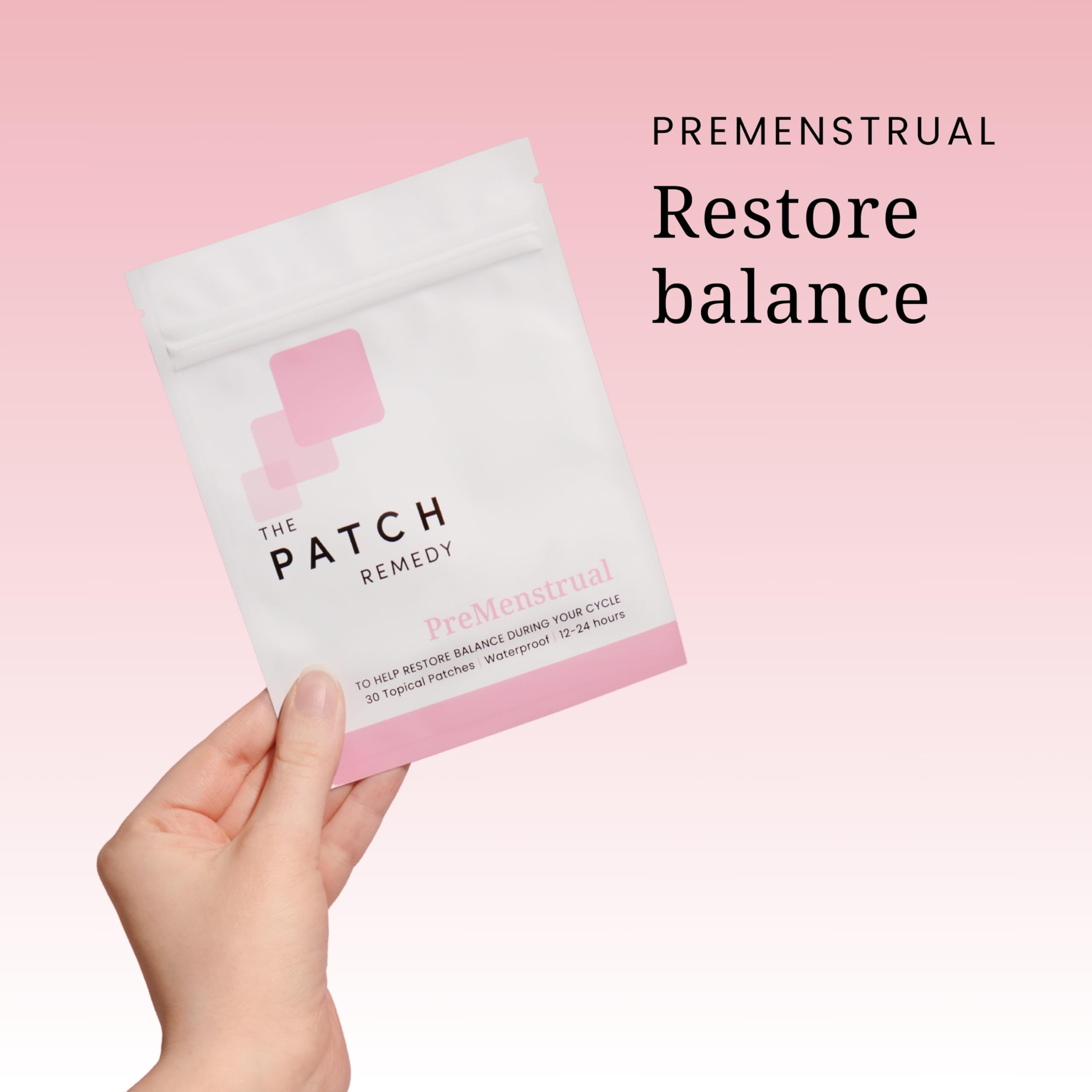 The Patch Remedy Period Patch & Iron Patches Kit - 30 PMS Menstrual Patches for Women with Vitex Chasteberry, Magnesium, Evening Primrose Oil, Dong Quai Extract, Curcumin, Vitamin B6 & E, Iron The Patch Remedy uk supplements