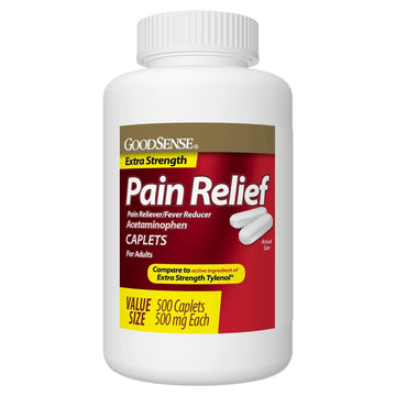 GoodSense Extra Strength Pain Relief, Acetaminophen Caplets, 500 mg, 500 Count GoodSense uk supplements