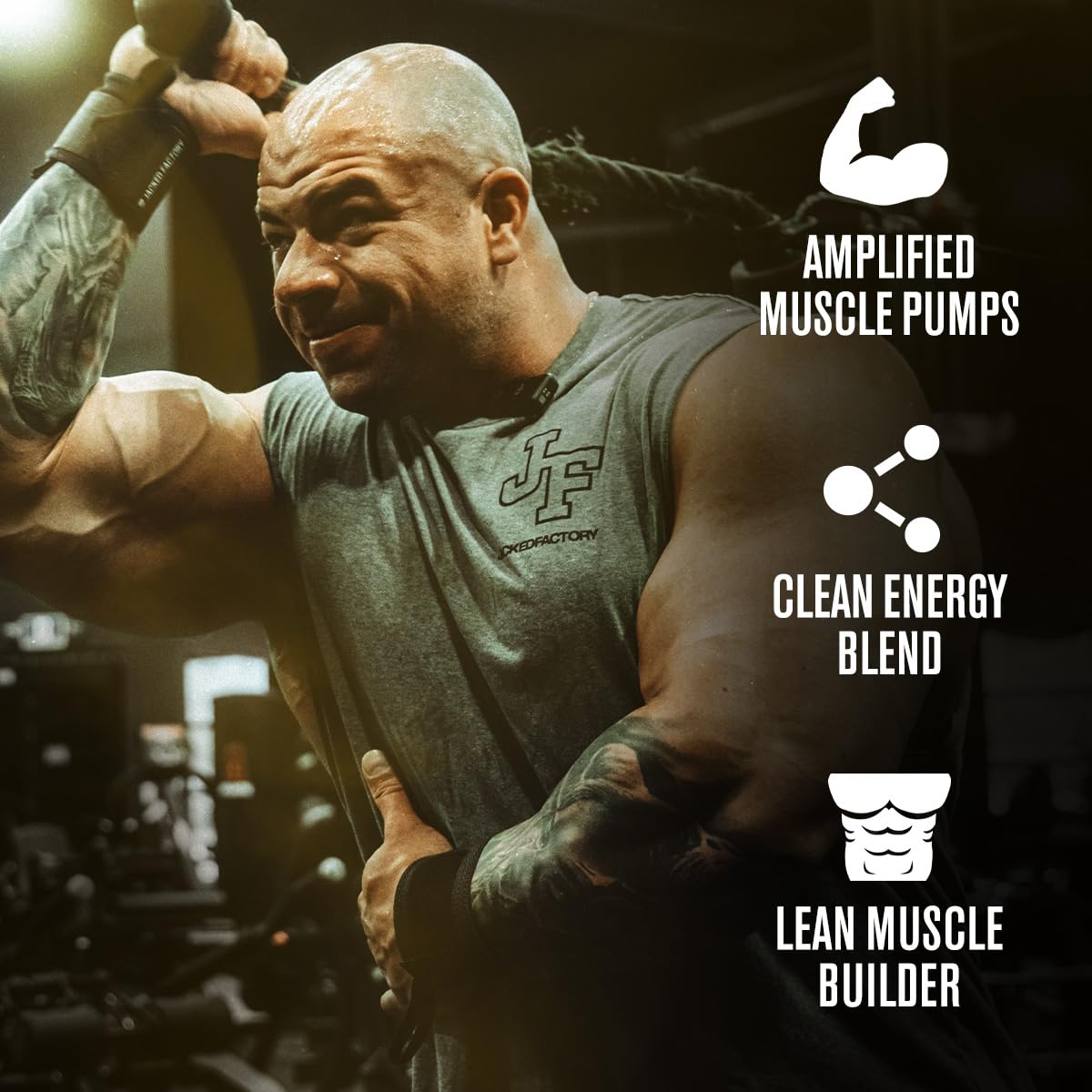 Jacked Factory Nitrosurge Build Pre Workout with Creatine for Muscle Building - Con Cret Creatine Powder & elevATP for Intense Energy, Powerful Pump, Jacked Factory uk supplements
