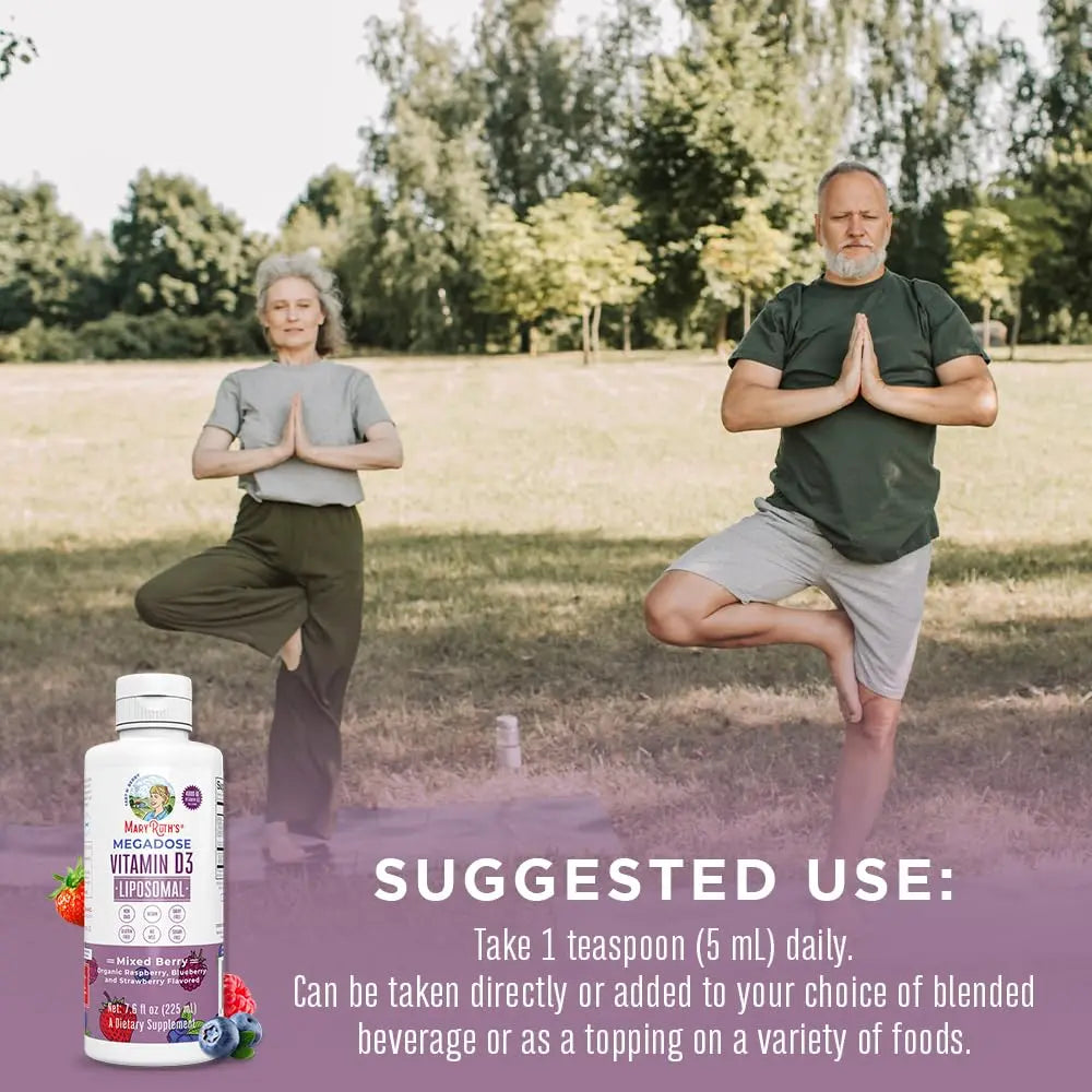 MaryRuth Organics Kids Multivitamin Liposomal (Strawberry Cherry & Vanilla) & Vitamin D3 Liposomal (Mixed Berry) Clean Label Project Verified MARYRUTH'S uk supplements