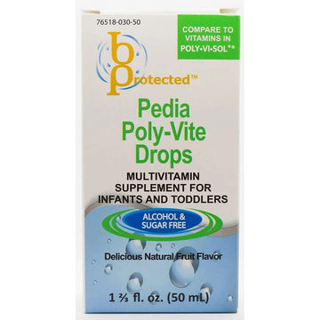 Pedia Poly-Vite Drops 1 2/3 fl Ounce Liquid B Protected uk supplements