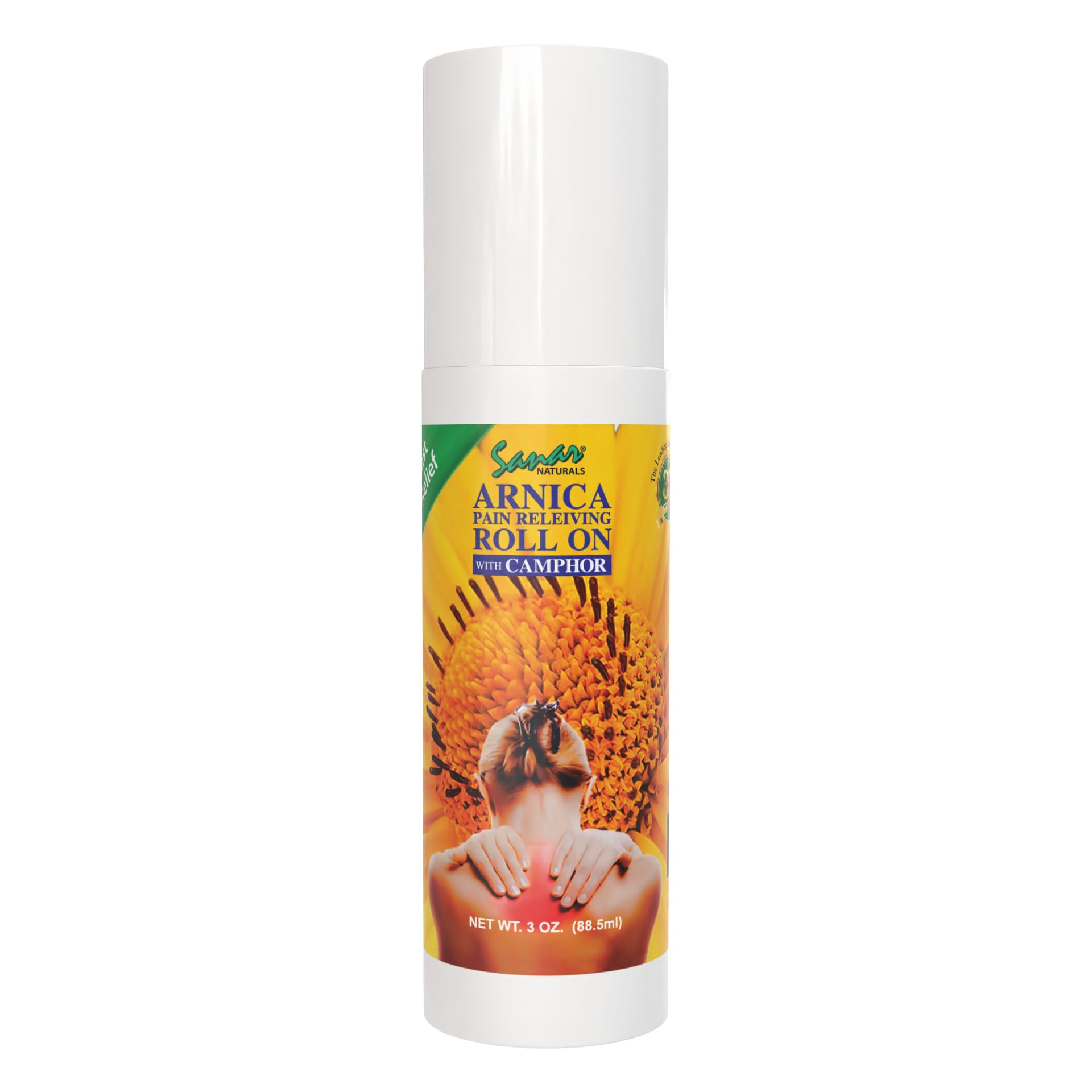Sanar Naturals Arnica Roll On, 3 oz | Fast Acting Muscle Rub Relief & Joint Support | Soothing Topical Arnica Clear Gel for Post Workout and Daily Use | Non-Greasy, Travel Size Sanar Naturals uk supplements