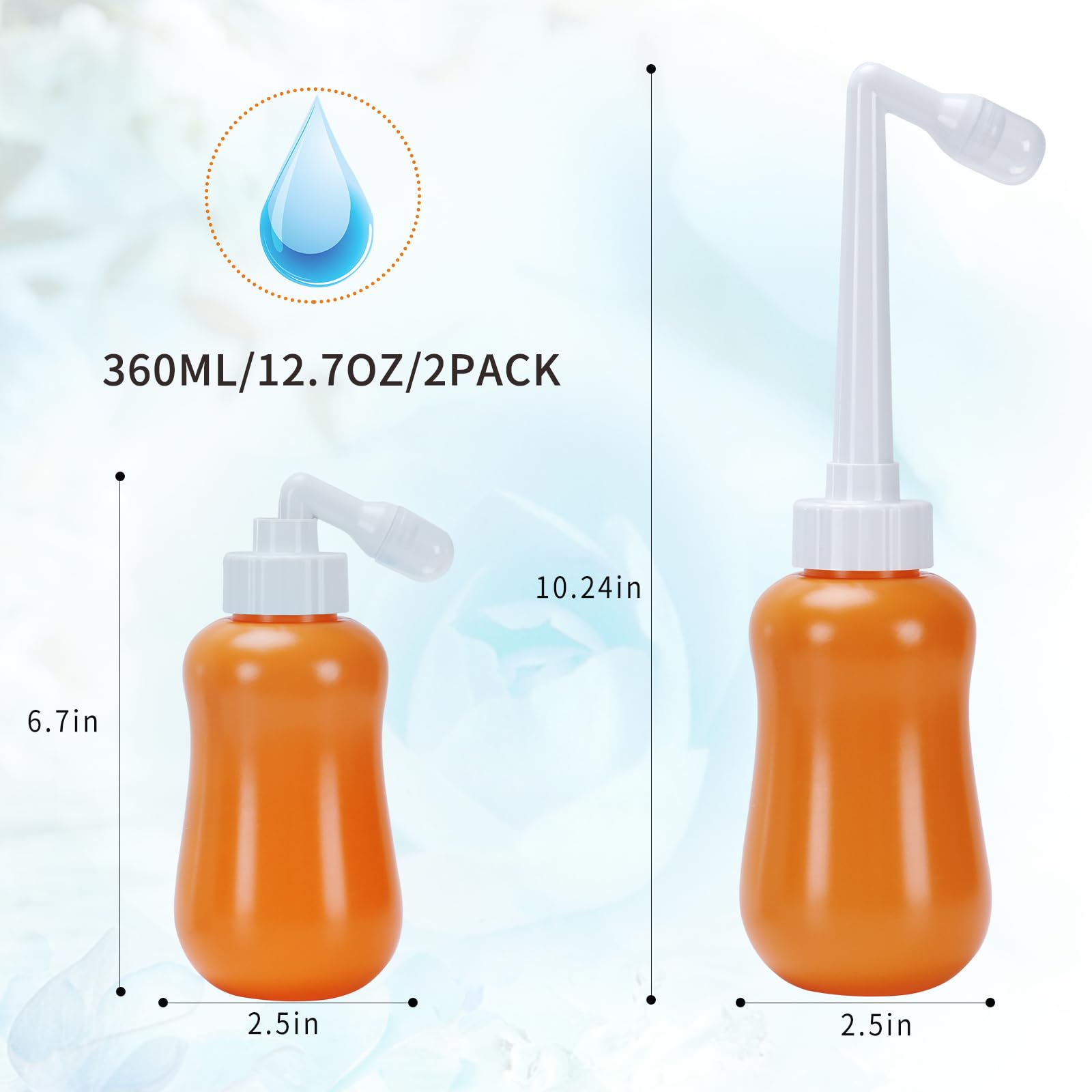 Peri Bottle for Postpartum Care, for Postpartum Essentials, Feminine Care Orange FOOFOO uk supplements