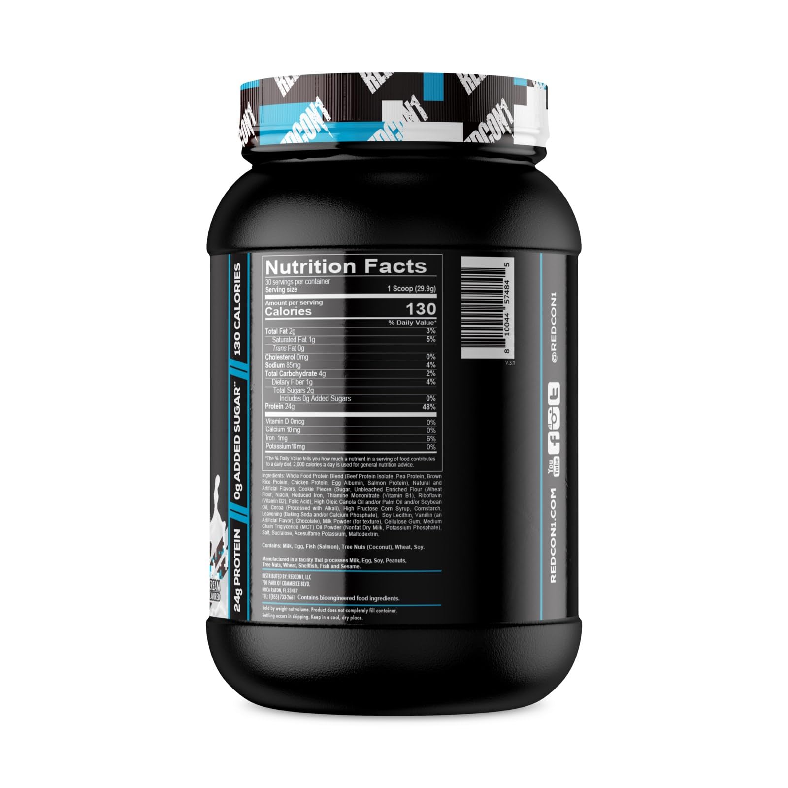 REDCON1 MRE Lite Whole Food Protein Powder, Cookies N' Cream - Low Carb & Whey REDCON1 uk supplements