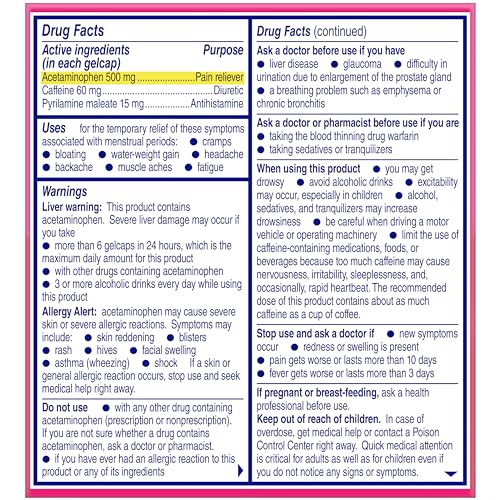 Midol Complete Gelcaps 24ct: Midol Complete Menstrual Pain Relief Gelcaps with Acetaminophen for Menstrual Symptom, PMS Relief, and Period Cramp Relief - 24 Count Midol uk supplements