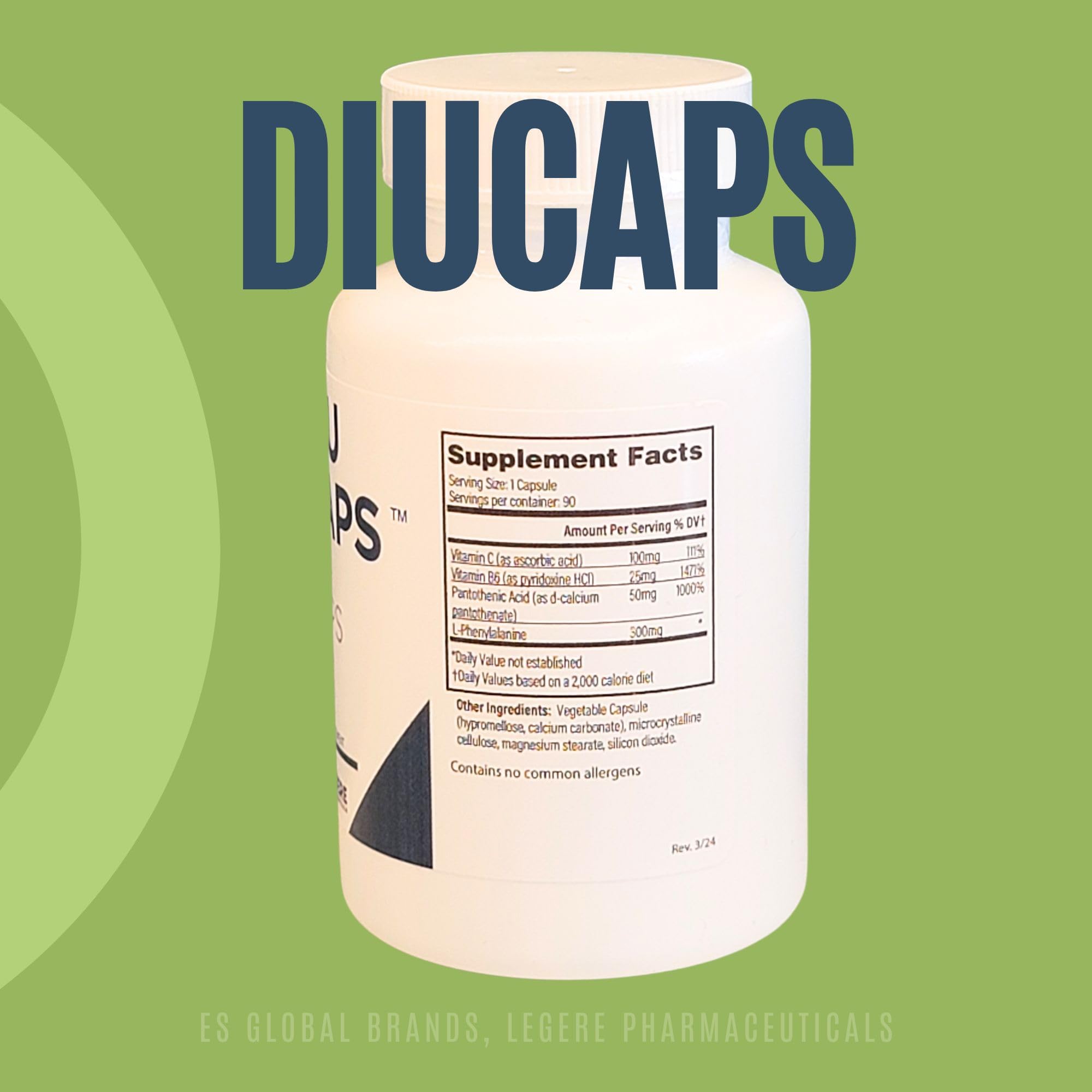 Legere Pharmaceuticals Diucaps 90 Capsules Legere uk supplements