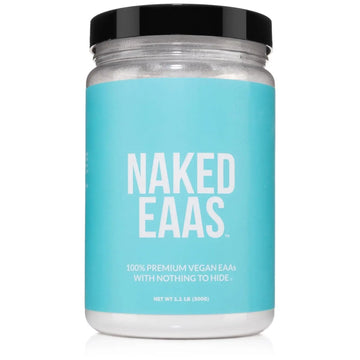 NAKED EAAs Amino Acids Powder - 50 Servings - Vegan Unflavored Essential Amino Acids 500 Grams - Instantized All Natural EAAs Powder Supplement NAKED uk supplements