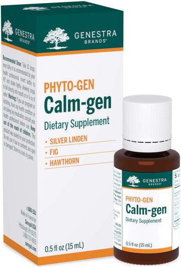 Genestra Brands Calm-gen | Silver Linden, Fig, and Hawthorn Herbal Supplement | 0.5 fl. oz. Genestra Brands uk supplements