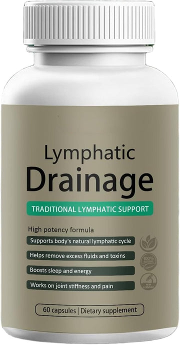 VegHerbs Lymphatic Drainage Capsules – | 60 Capsules Each Bottle (Pack of 2) X2 VegHerbs uk supplements