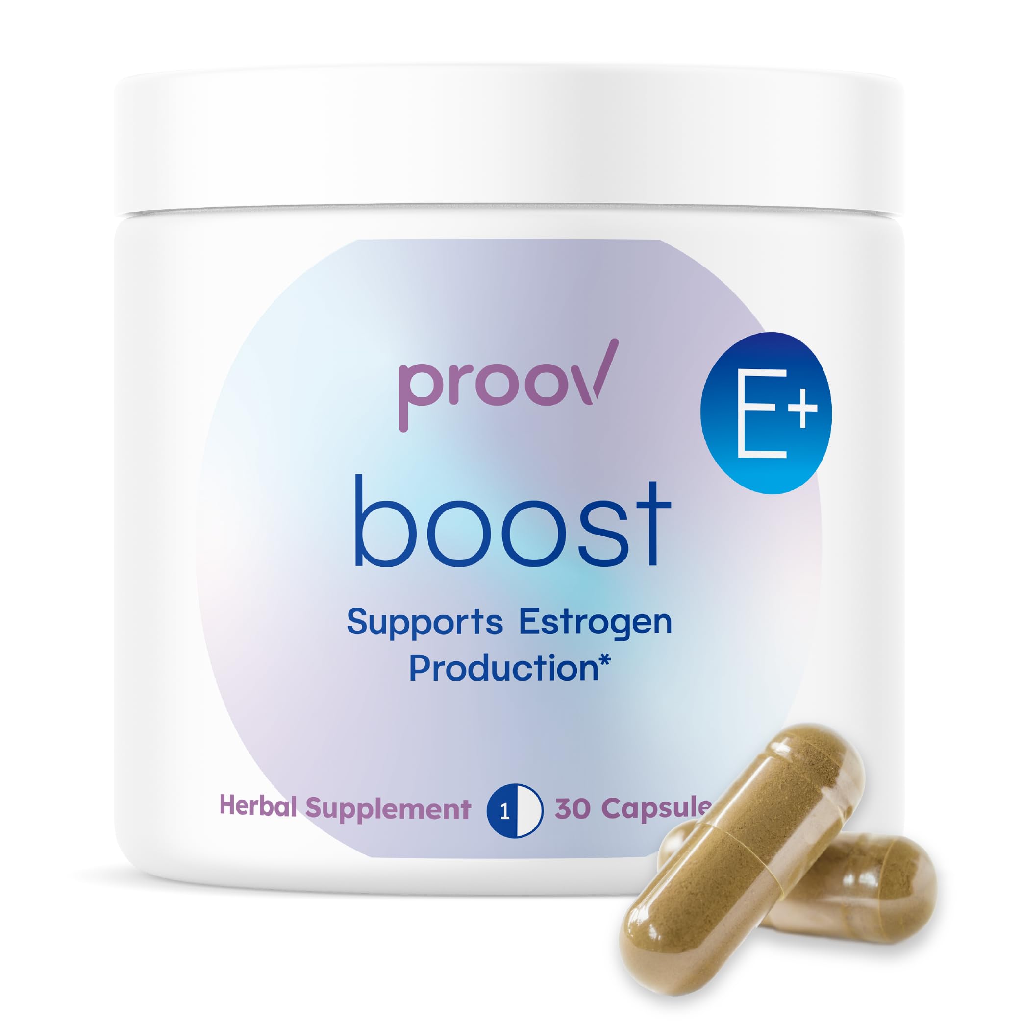 Proov - Boost Supplement for Women - Promotes Estrogen Production - Fertility & Menopausal Support for Women - Hormonal Balance - Evening Primrose Oil Red Clover, Dong Quai, Black Cohosh - 30 Capsules Proov uk supplements
