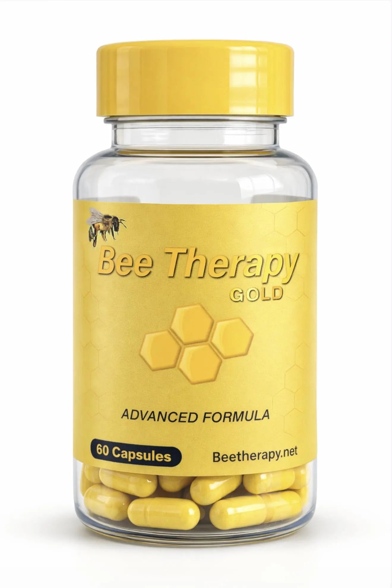 Natural Supplement - Bee Therapy Gold Venom Apitoxin Manuka Honey - Supports Inflammation & Mobility - Neck and Backache - Supports Joints & Muscles- Sprains, Bruises and Strains - Pack 1 60 Capsules Aus Healthcare uk supplements