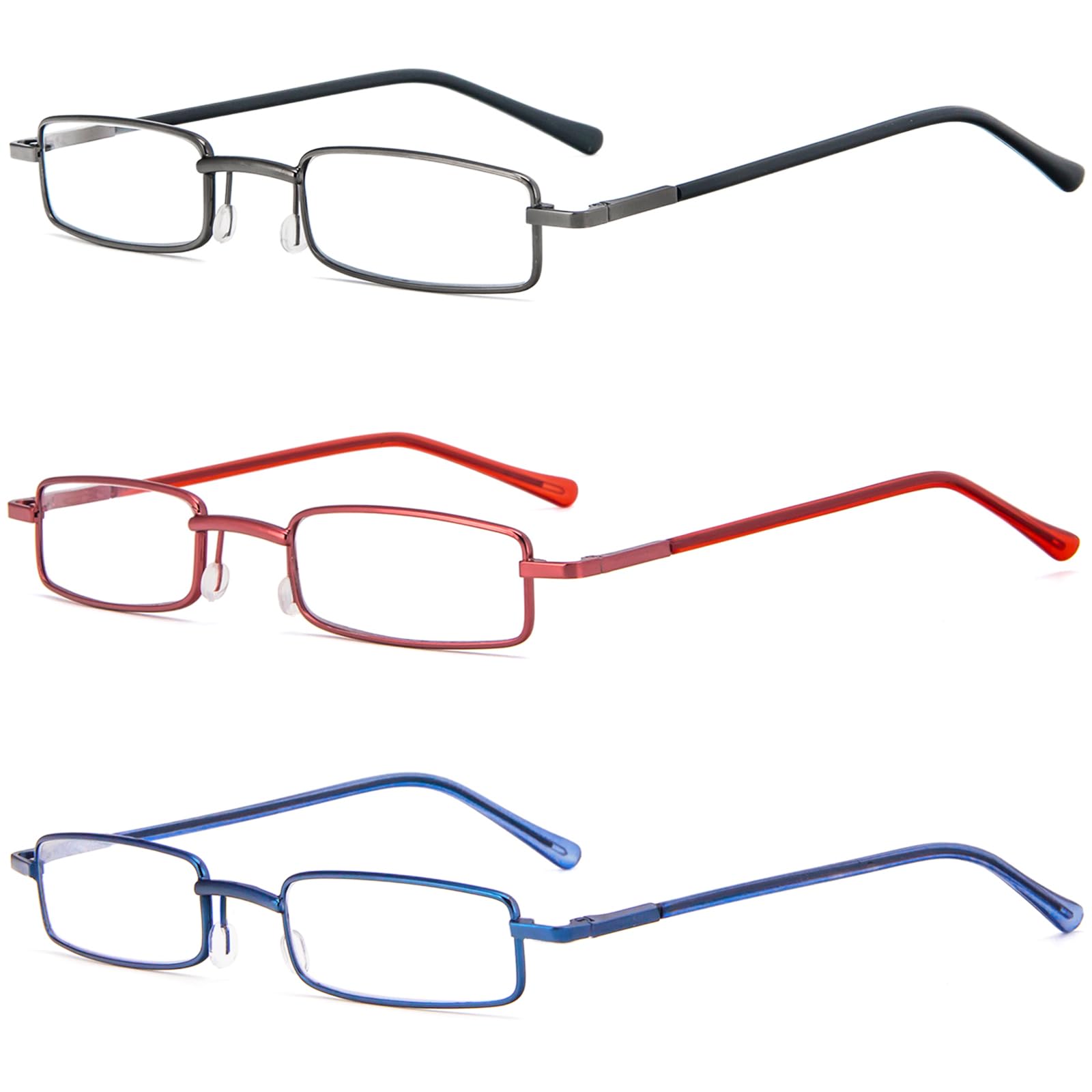 REAVEE 3 Pack Slim Pen Reading Glasses Small Tube Stylish Readers for Women Men REAVEE uk supplements