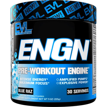 EVL Intense Pre Workout with Creatine - Pre Workout Powder Drink for Lasting Energy Focus Evlution uk supplements