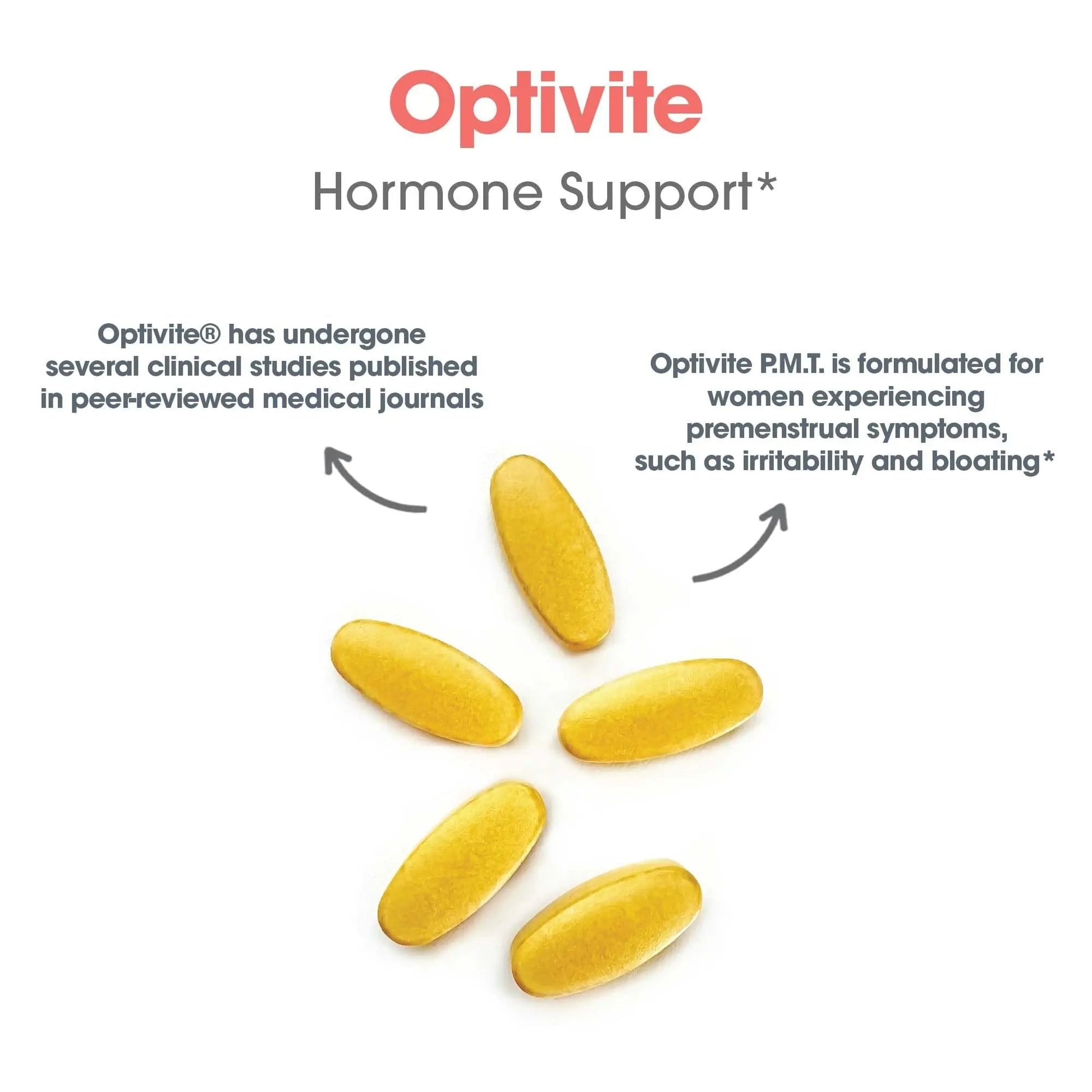 Optimox Optivite - PMS Support Supplement for Women, Period Multivitamin for Hormone Balance with Vitamin B6 & Iron, Hormone Support Vitamin - 180 Tablets Optimox uk supplements
