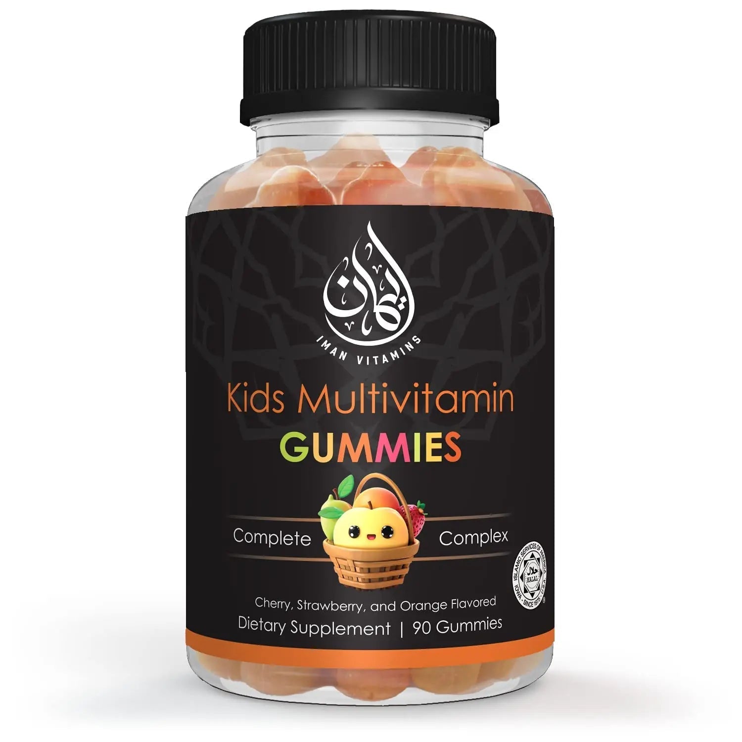 Iman Vitamins Halal Kids Multivitamin Gummies | Vitamin C, D, Zinc, A, E, B6, B12, Biotin, Folate, Inositol | Strengthen Metabolism, Bones & Immunity | Iman Vitamins uk supplements