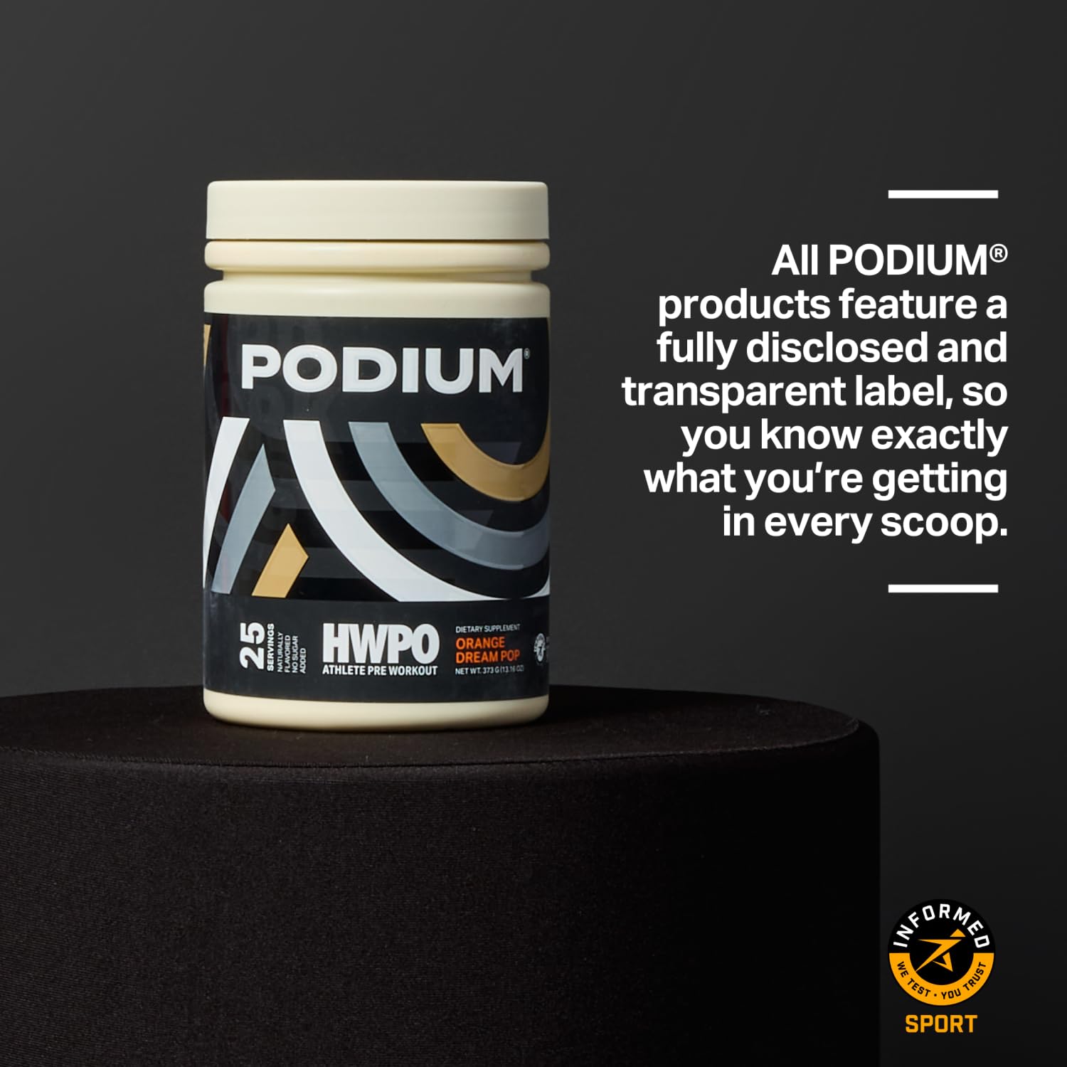 Podium Nutrition, Athlete Pre Workout Powder, Orange Dream Pop, 25 Servings, Beta Alanine Podium Nutrition uk supplements