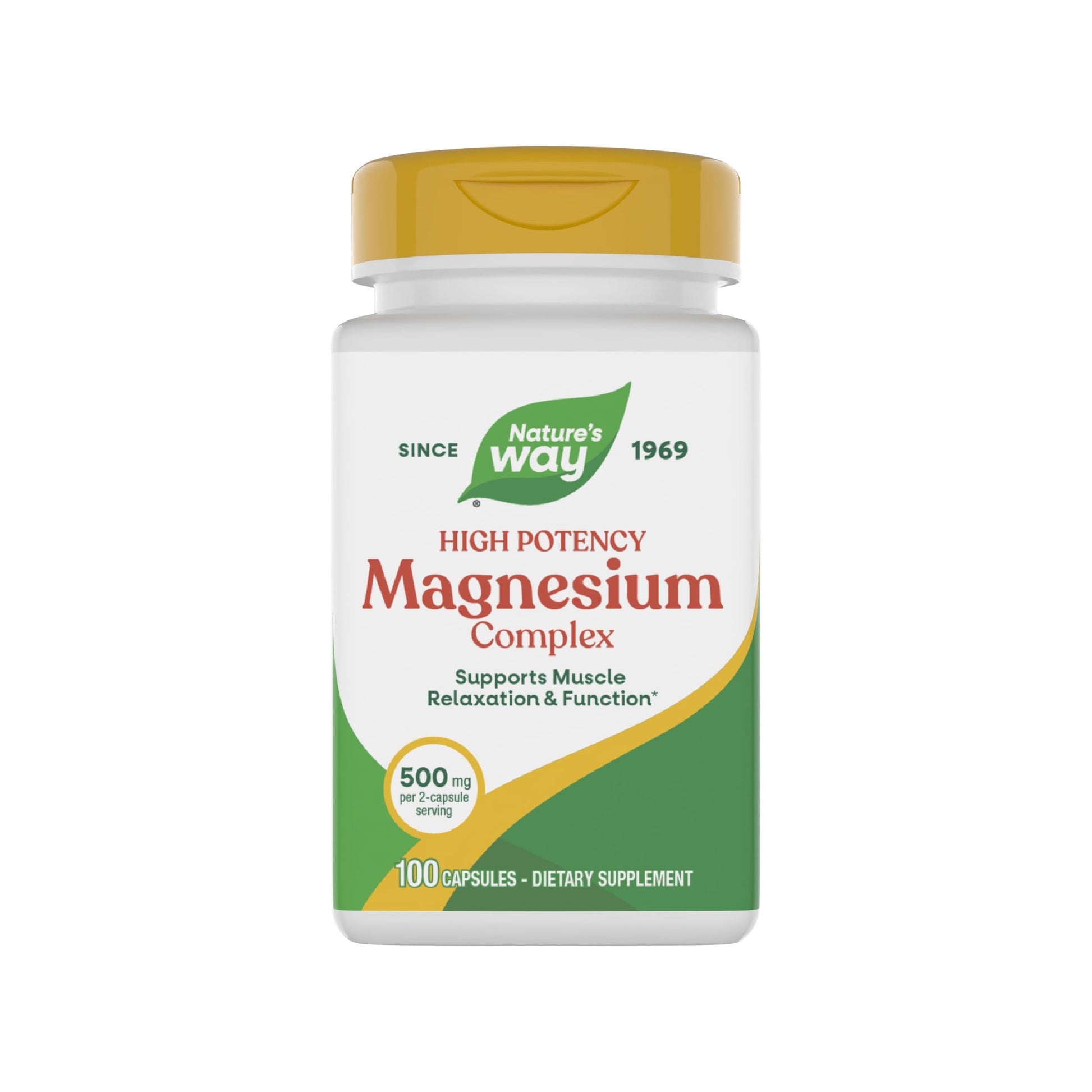 Nature's Way Magnesium Complex, Supports Muscle Relaxation*, Muscle Function*, Promotes a sense of Calm*, Magnesium Citrate and Oxide, 100 Capsules Nature's Way uk supplements