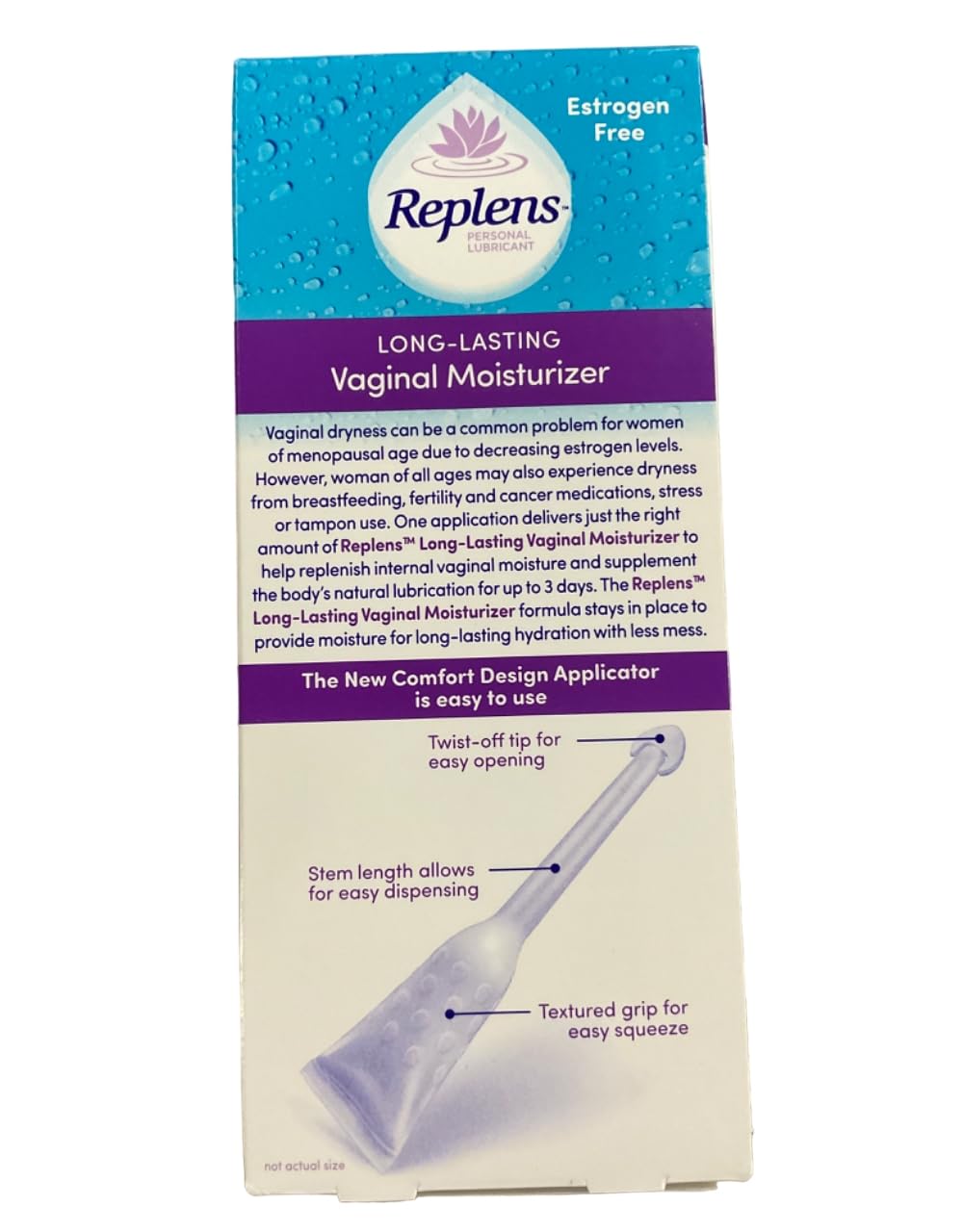Replens Long-Lasting Vaginal Moisturizer -8 Count (Pack of 3) Replens uk supplements