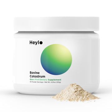 Heylo Premium Colostrum Powder – 100% Pure, Grass-Fed Bovine 40% IgG Supplement, Natural Gut Health Bloating Immunity Skin & Hair, Muscle Recovery, Rich in Immunoglobulins, 60 Servings Heylo Health uk supplements