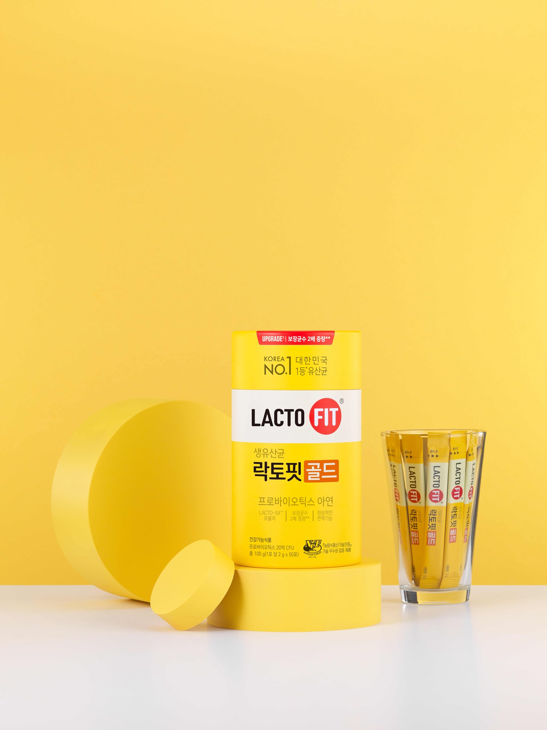 LACTO-FIT Chongkundang Healthcare Gold Probiotic 50 Pack Powder Sticks – Multi Strain Daily Probiotics with Prebiotics and Postbiotics for Digestive Balance and Everyday Wellness LACTO-FIT uk supplements