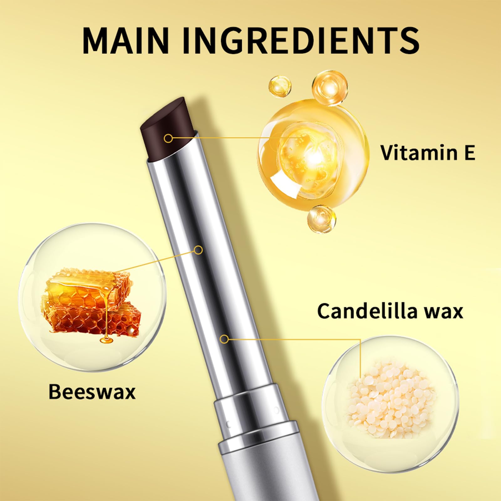 Honey Lipstick Tinted Lip Balm - Sheer Hydrating Lipstick for All Skin Tones - Moisturizing Lip Color, Nourishing Lip Balm with a Hint of Natural Black Cherry Tint BAISEN DIARY uk supplements
