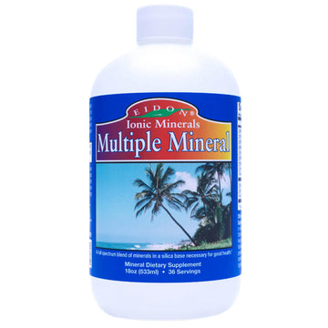 Eidon Multiple Minerals Supplement - Ionic Trace Mineral Drops for Water, with Zinc, Potassium, Chromium, & Magnesium, Natural Liquid Vitamins, Sugar Free & Bioavailable, for Men & Women - 18 oz Eidon Ionic Minerals uk supplements